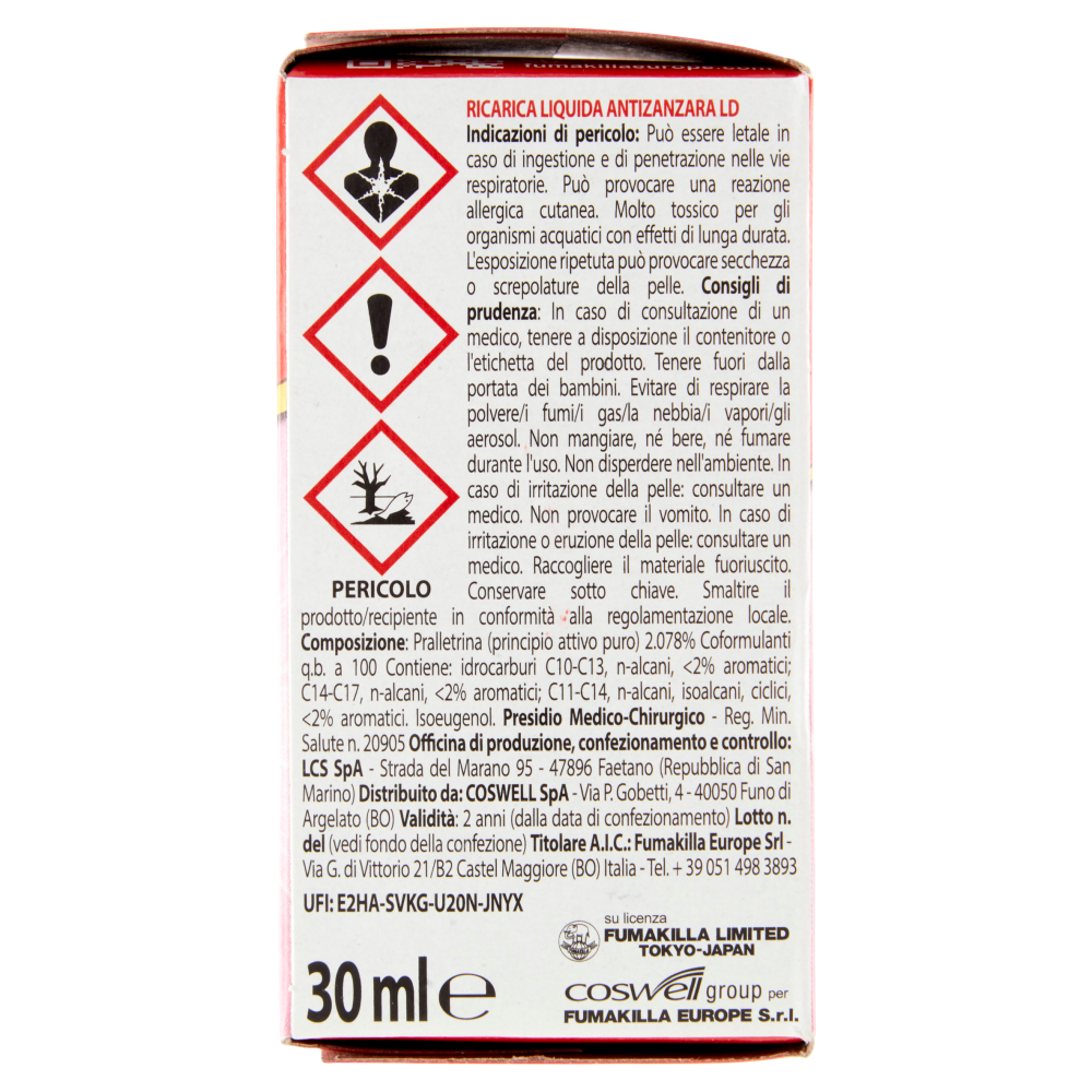 VAPE Liquido Geranio Ricarica 30 ml