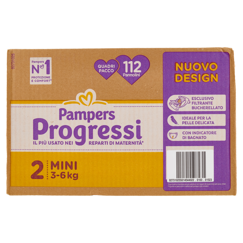Pampers Progressi Mini 112 pz