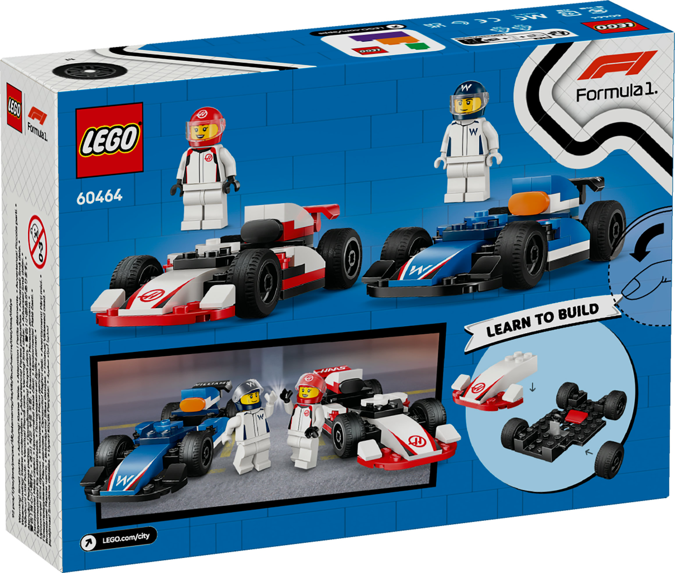 LEGO City Monoposto Williams Racing e Haas F1&reg;