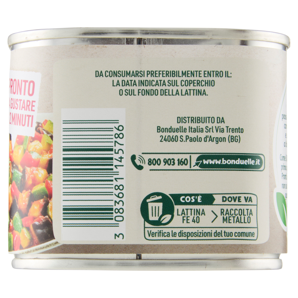 Bonduelle Ratatouille con Melanzane Zucchine e Peperoni 375 g