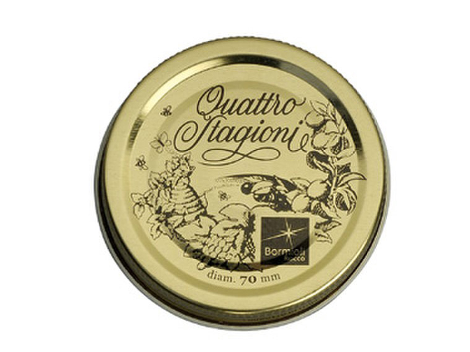 Bormioli Rocco 2 Tappi Barattoli Bormoli 70 mm