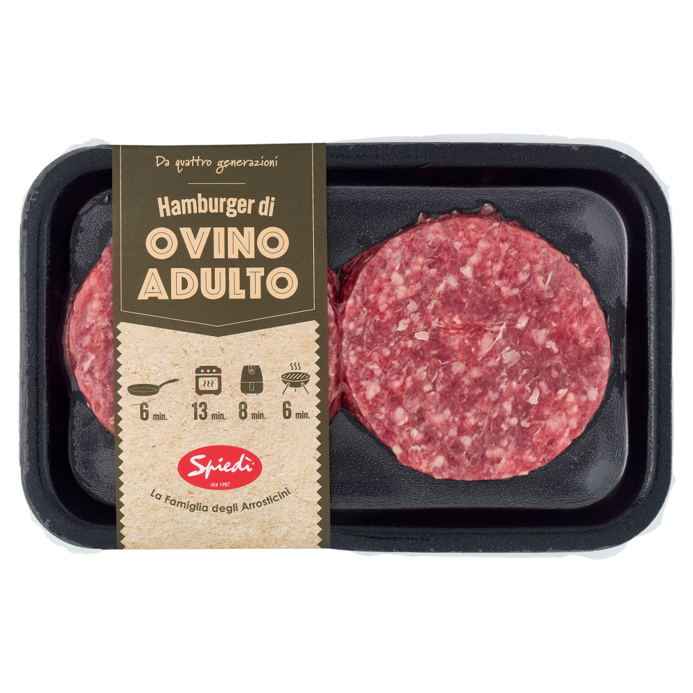 Spied&igrave; Hamburger di Ovino Adulto 0,200 kg