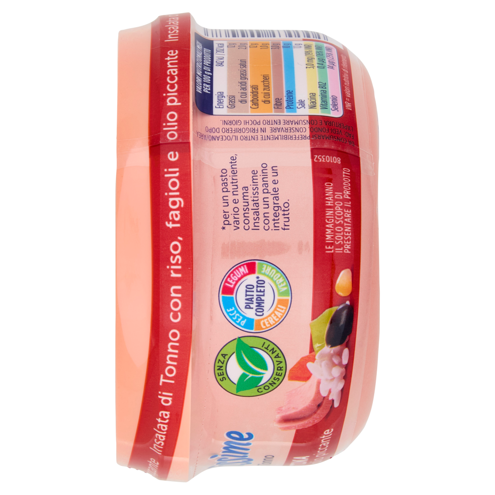 Rio mare Insalatissime Insalata di Tonno Piccantina con riso, fagioli e olio piccante 200 g