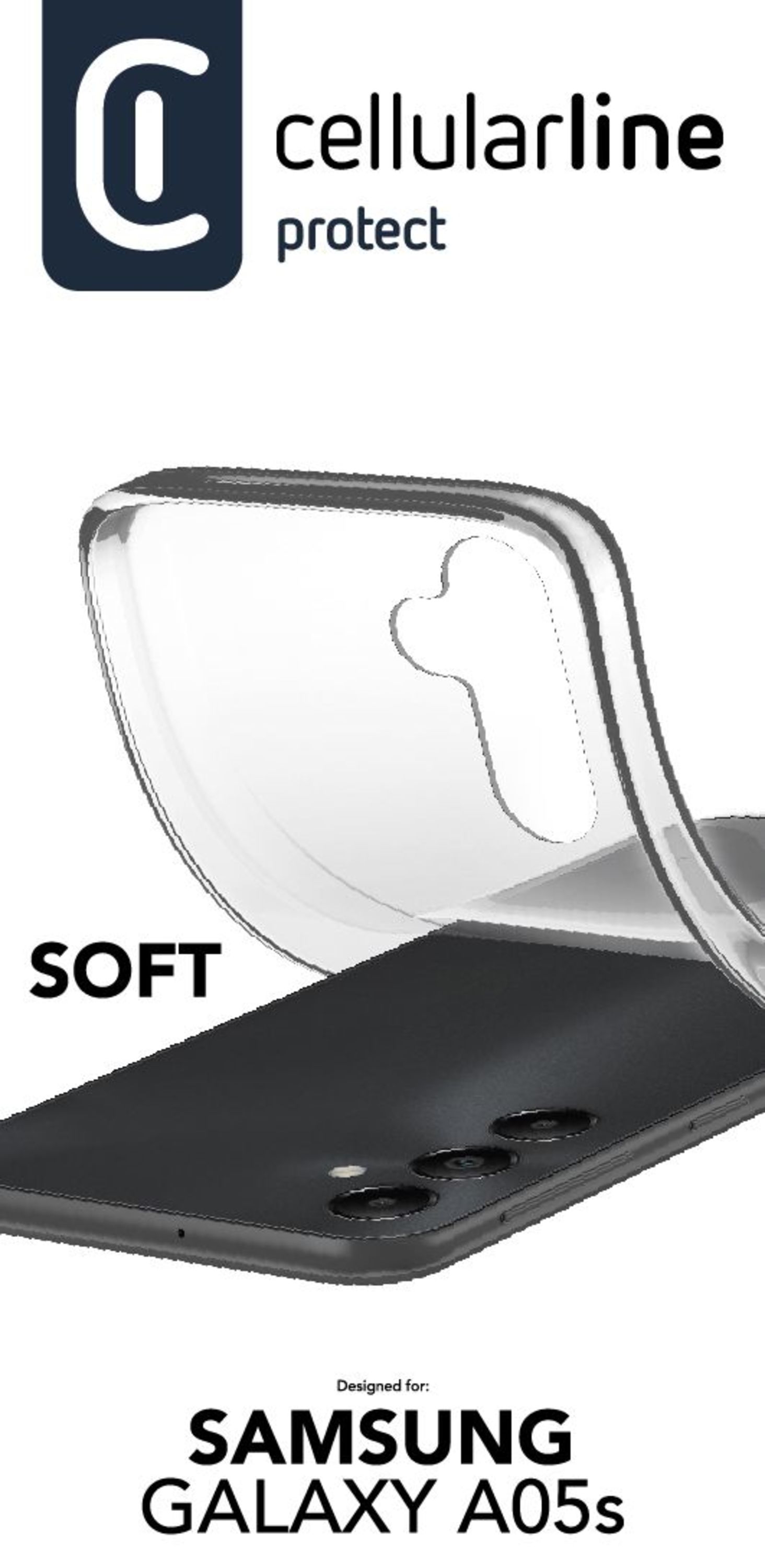 Cellularline Soft - Galaxy A05s Custodia in gomma morbida