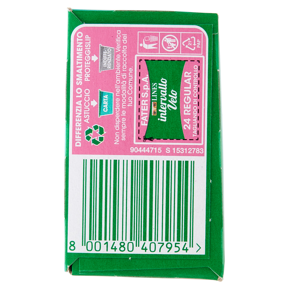 Lines intervallo Velo Odor Control Regular 24 pz