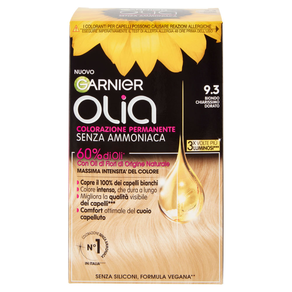 Garnier Olia Tinta Capelli, Senza Ammoniaca, Goldlight Blond 93