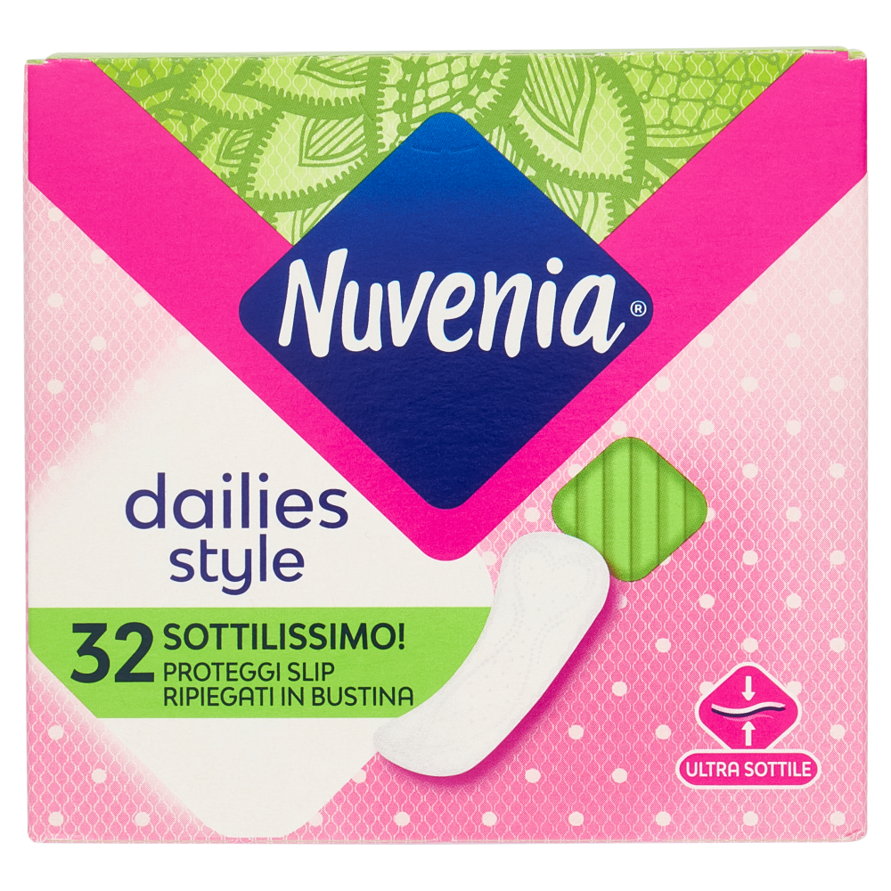 Nuvenia dailies style Sottilissimo! Proteggi Slip Ripiegati in Bustina 32 pz 