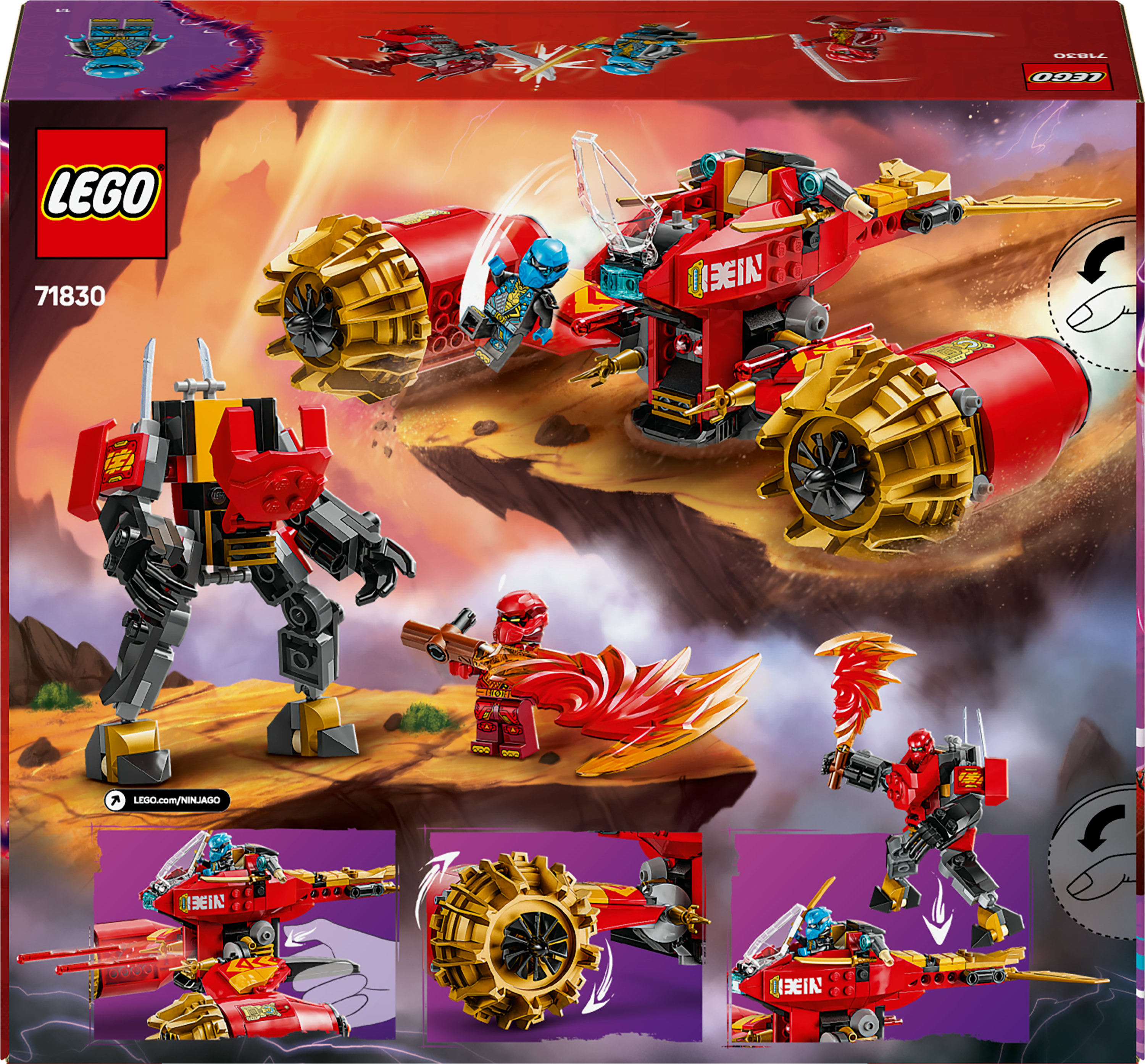 LEGO NINJAGO Mech Storm Rider di Kai