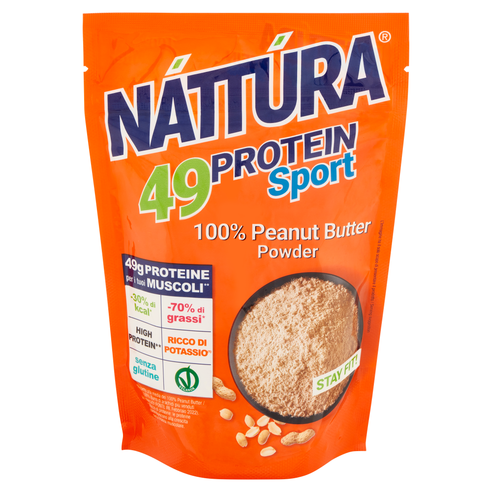 N&aacute;tt&uacute;ra 49 Protein Sport 100% Peanut Butter Powder 180 g