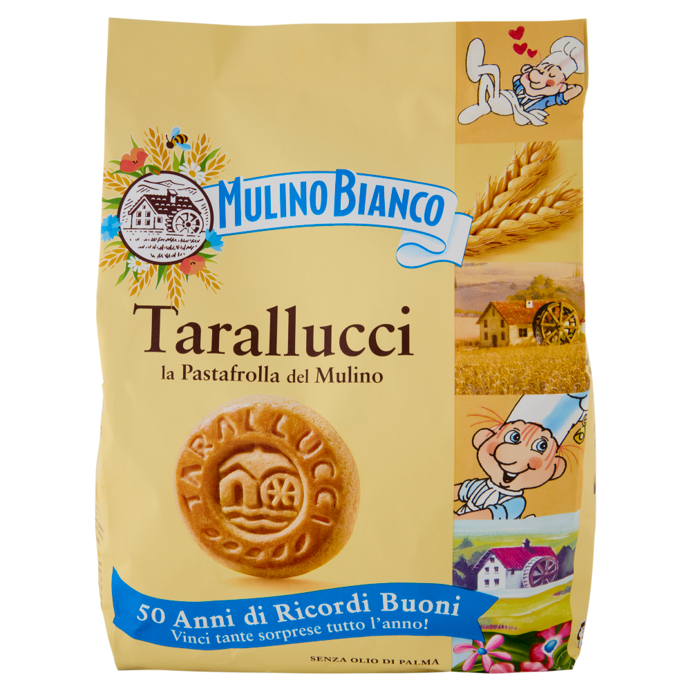 Mulino Bianco Tarallucci Biscotti con Uova Fresche 100% italiane 800g