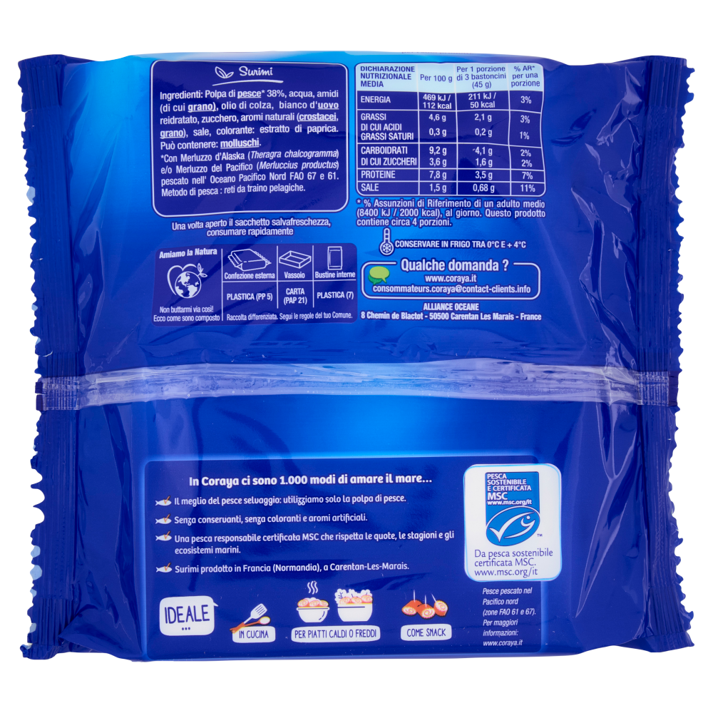 Coraya Bastoncini di Mare 12 Bastoncini 180 g