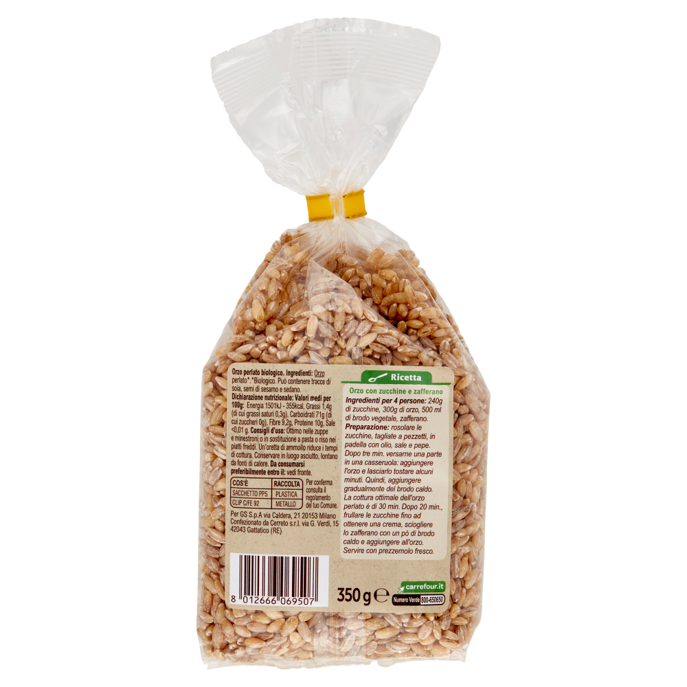 Carrefour Bio Orzo Perlato Biologico 350 g