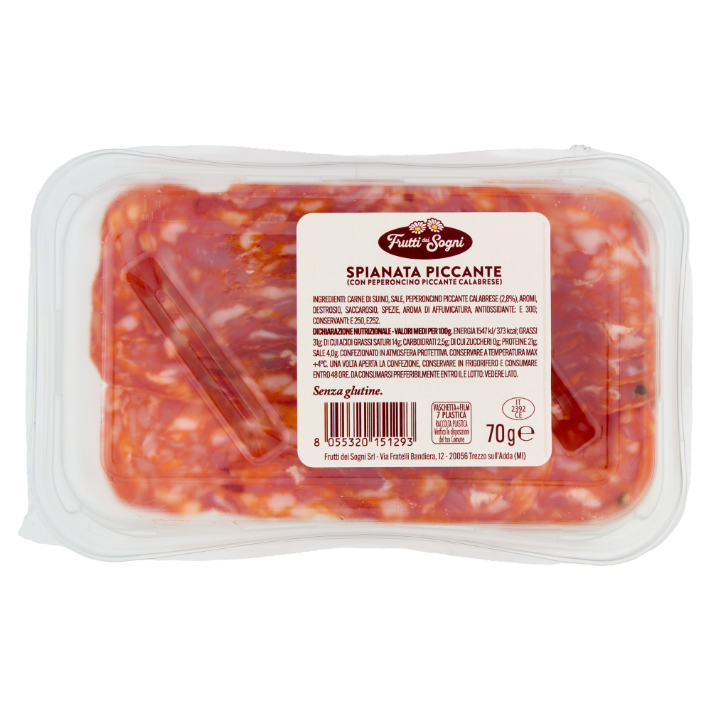 Frutti dei Sogni Tradizioni di Calabria in Tavola la Spianata Piccante 70 g