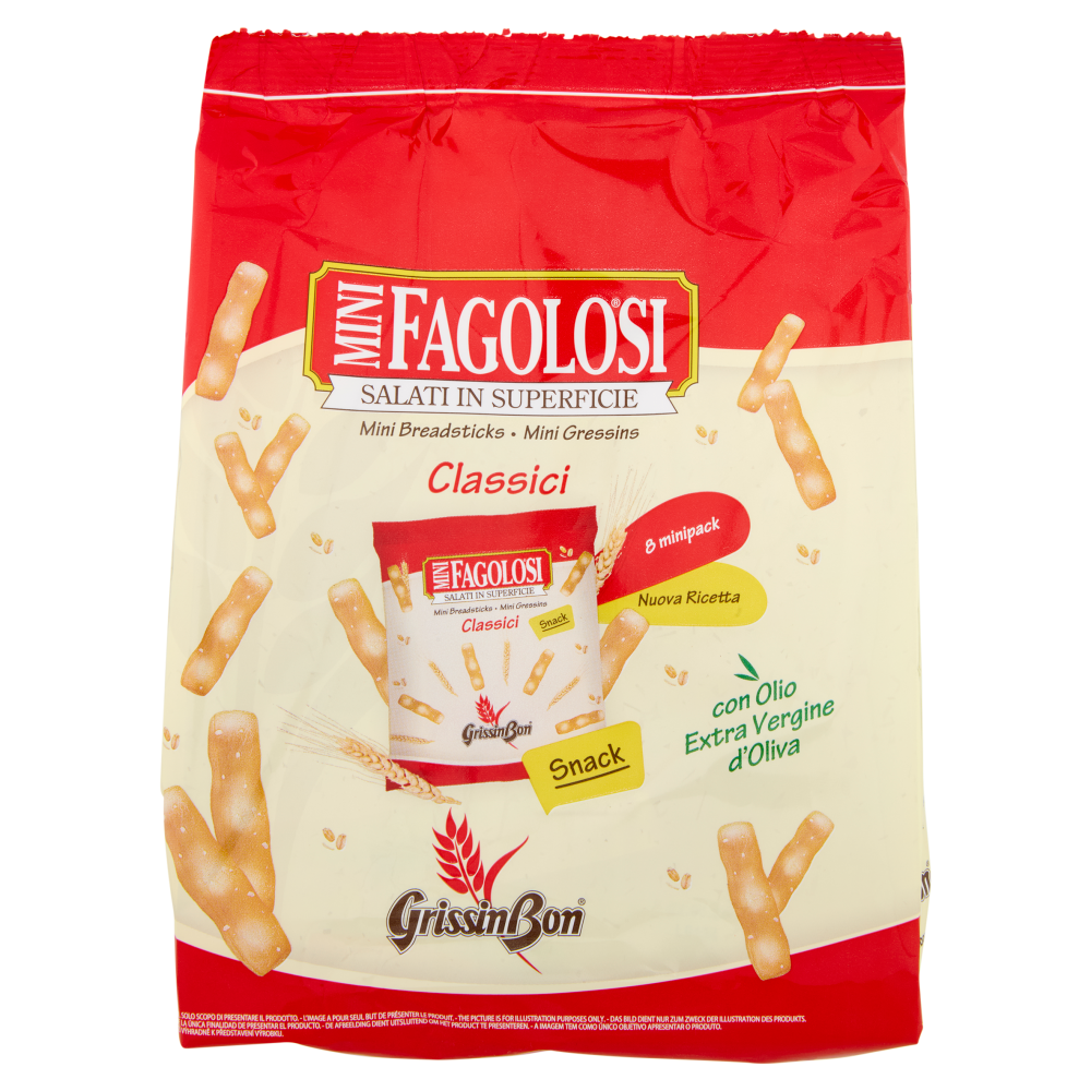 GrissinBon Fagolosi Mini Classici 8 minipack Snack 165 g