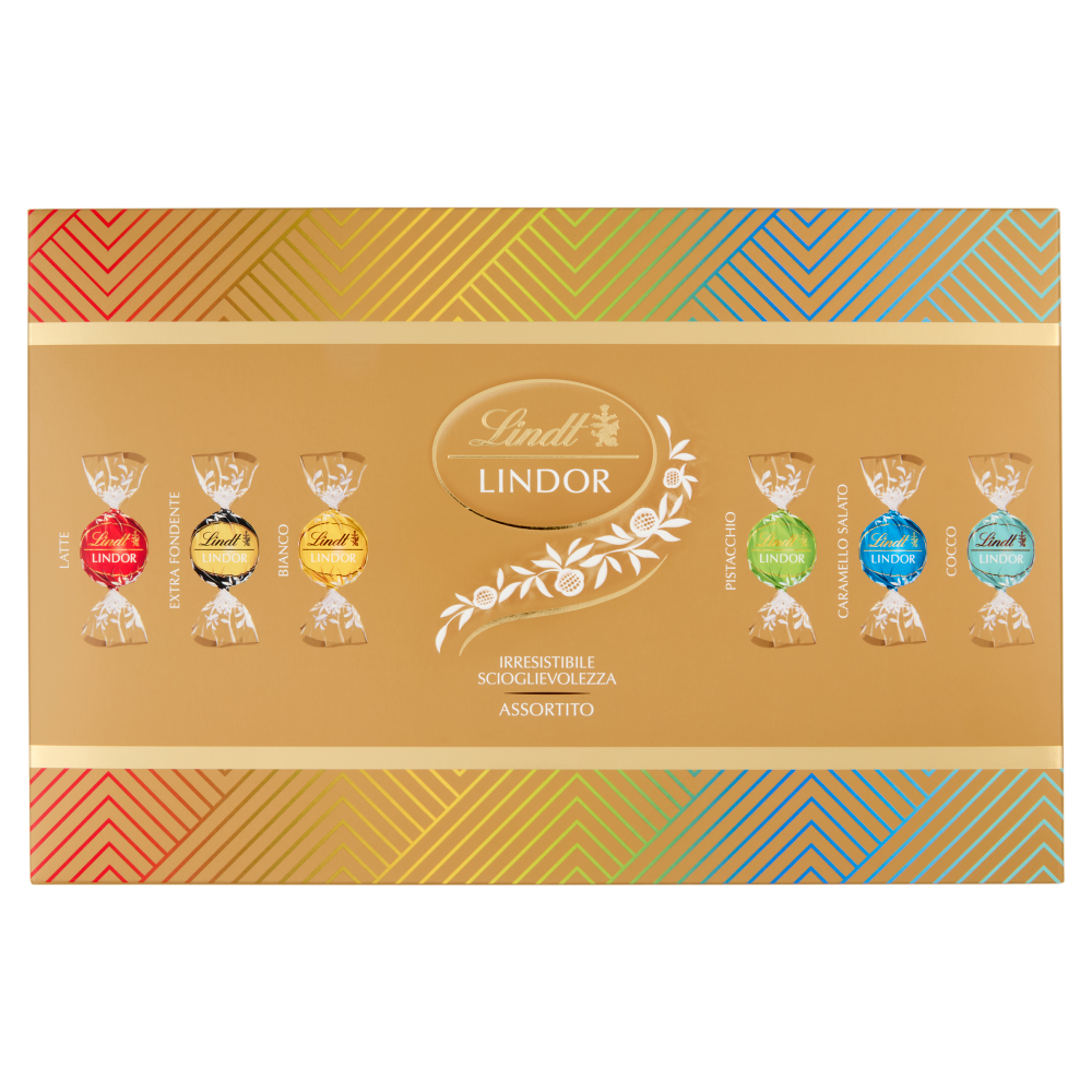 Lindt Lindor Cioccolatini assortiti cioccolato Scatola Natale 525 g