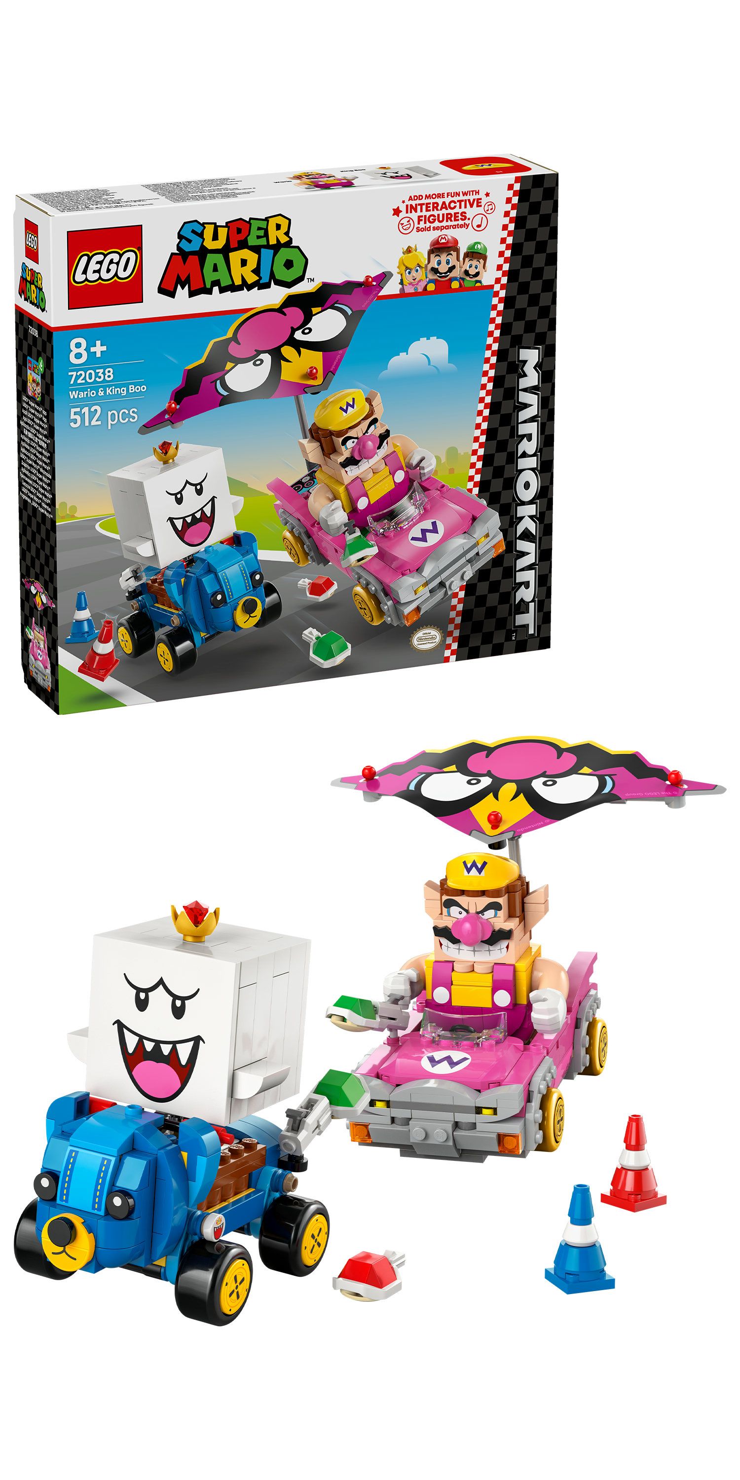 LEGO Super Mario Mario Kart™ – Wario e Re Boo