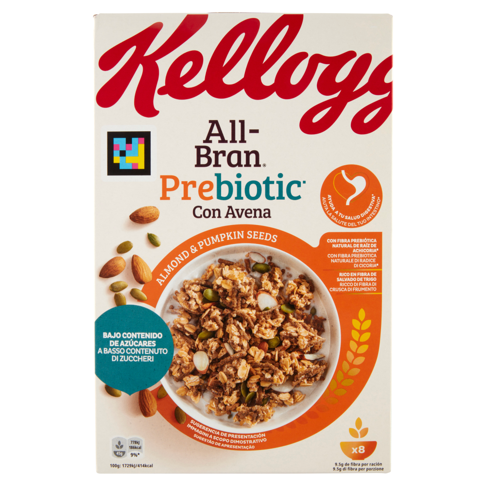 Kellogg's AllBran Prebiotic Granola Almond & Pumpkin Seeds 380 g Carrefour