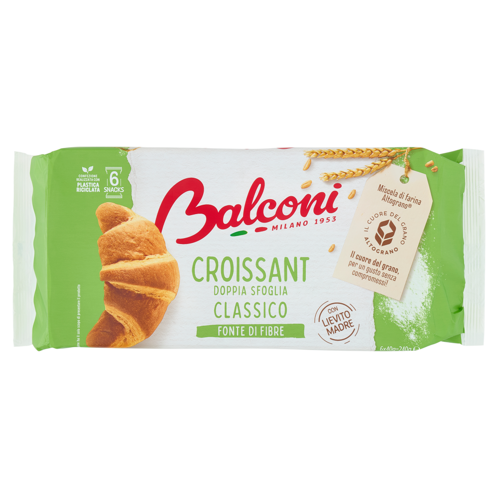 Balconi Croissant Doppia Sfoglia Classico 6 x 40 g