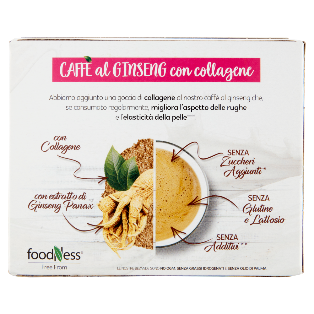 foodNess Caffè al Ginseng con Collagene Dolcegusto Compatibile 10 x 16 g