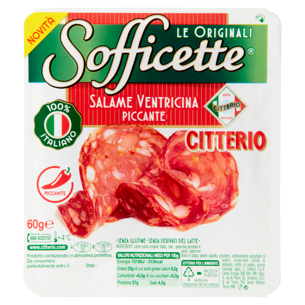 Citterio Sofficette Salame Ventricina Piccante 60 g
