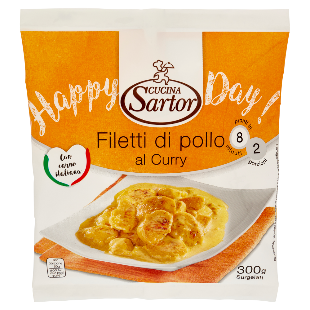 Cucina Sartor Happy Day! Filetti di pollo al Curry Surgelati 300 g