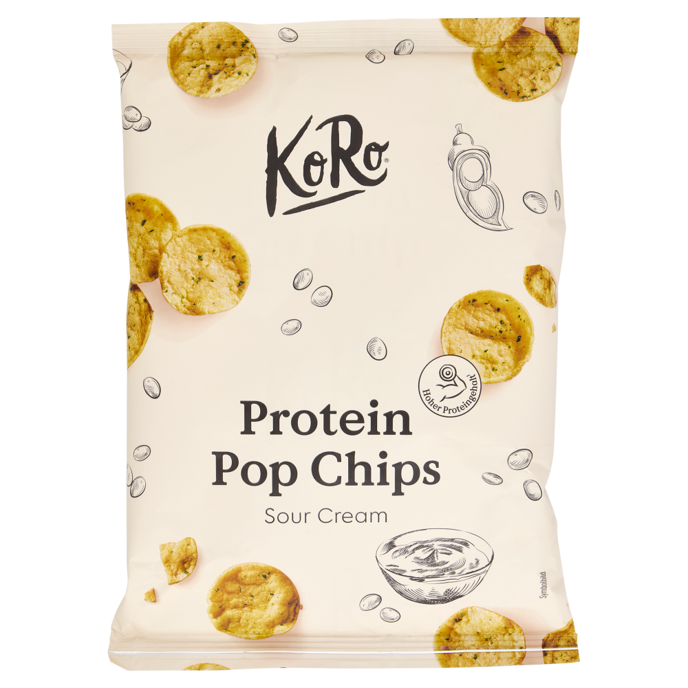 KoRo Protein Pop Chips Sour Cream 50 g