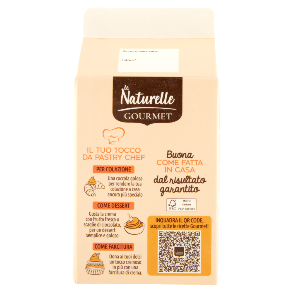le Naturelle Gourmet Crema Pasticcera Pronta all'uso 500 g