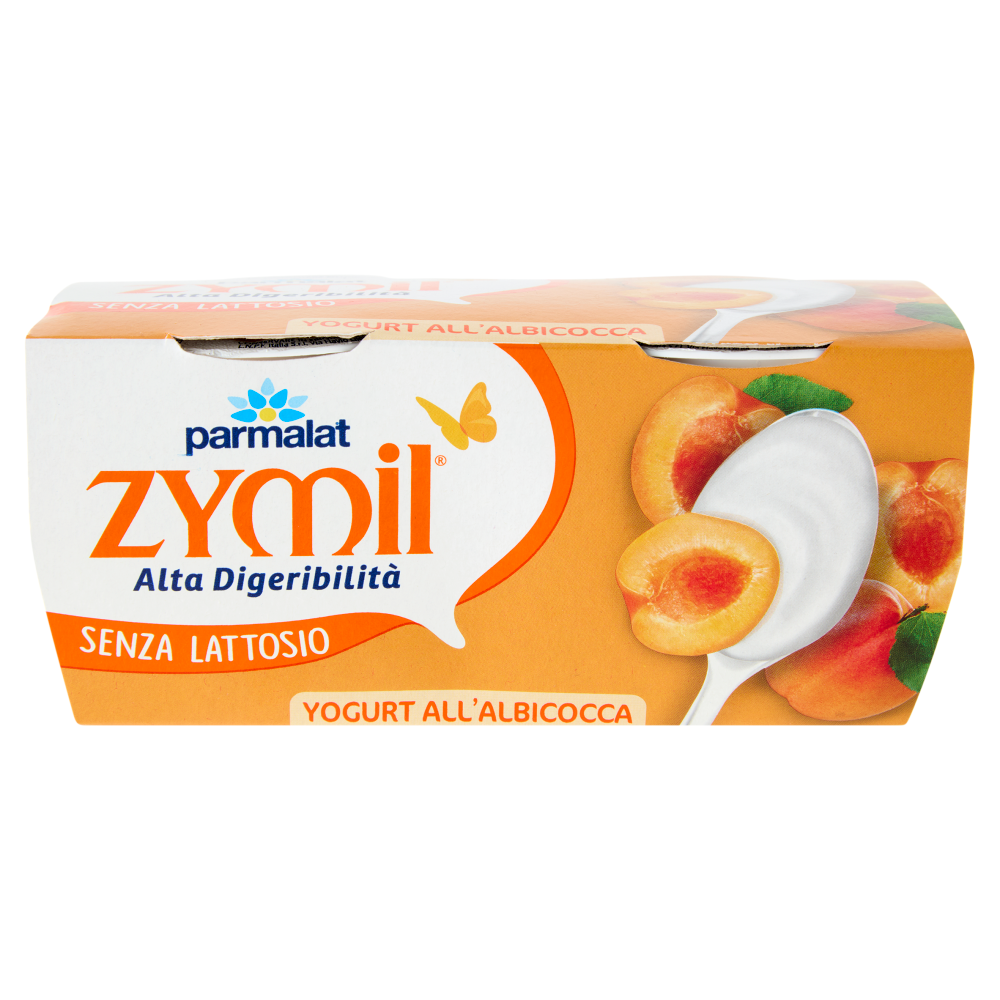 ZYMIL Alta Digeribilit&agrave; Senza Lattosio Yogurt Yogurt all'Albicocca 2 x 125 g