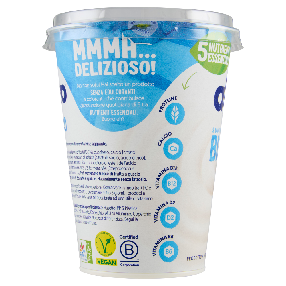 ALPRO Alternativa Vegetale allo Yogurt, Bianco, a base di Soia, basso in Grassi, No Lattosio, 400g