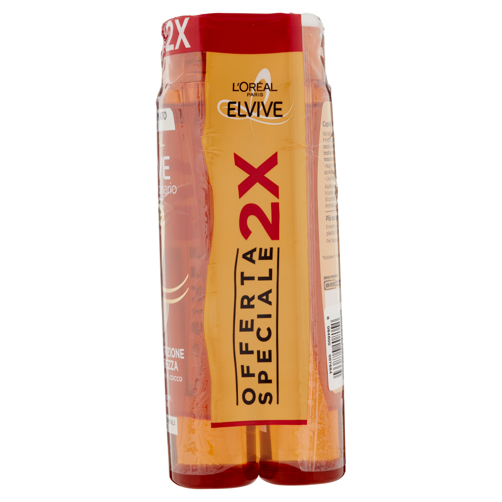 L'Oréal Paris Shampoo Elvive Olio Straordinario Cocco, Per Capelli