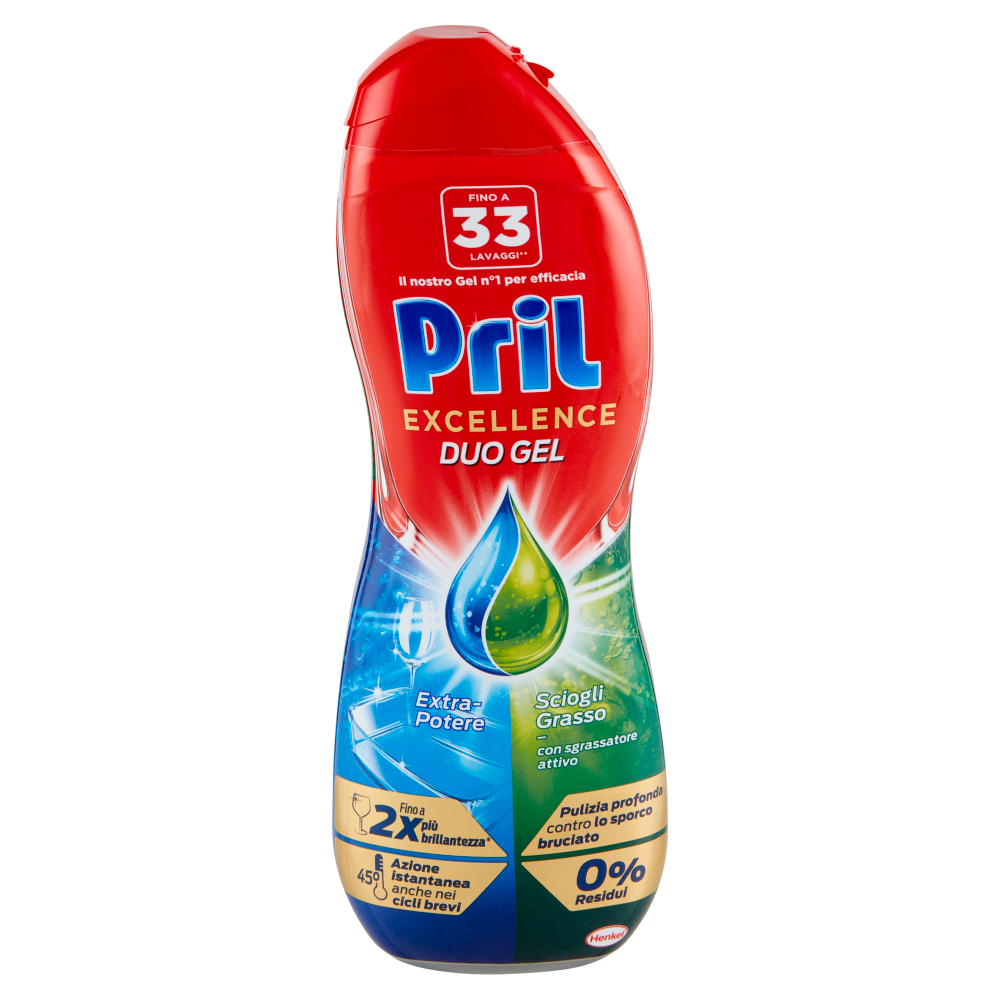 PRIL Excellence Duo Gel Sciogli Grasso 600ml