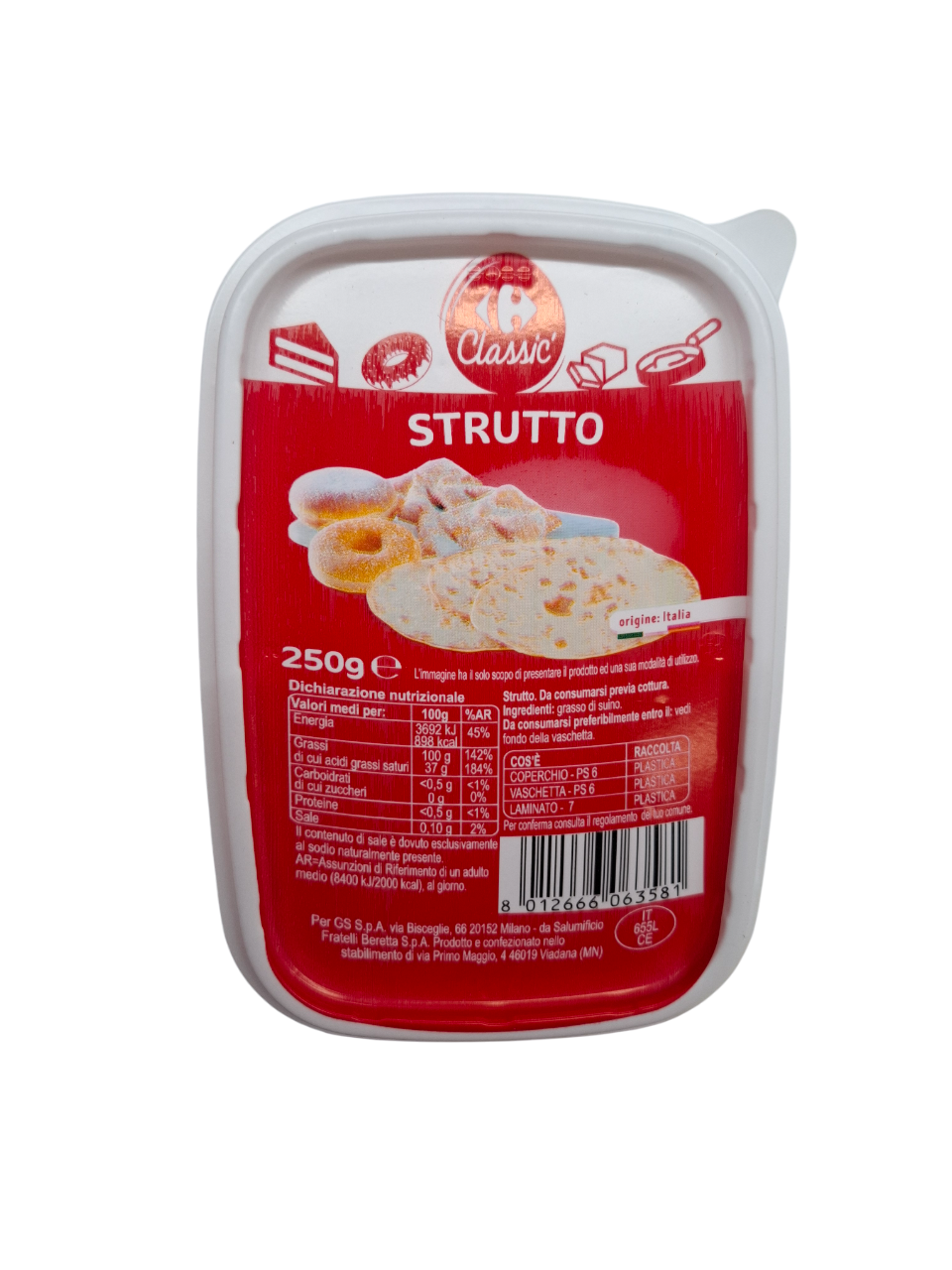 Carrefour Classic Strutto