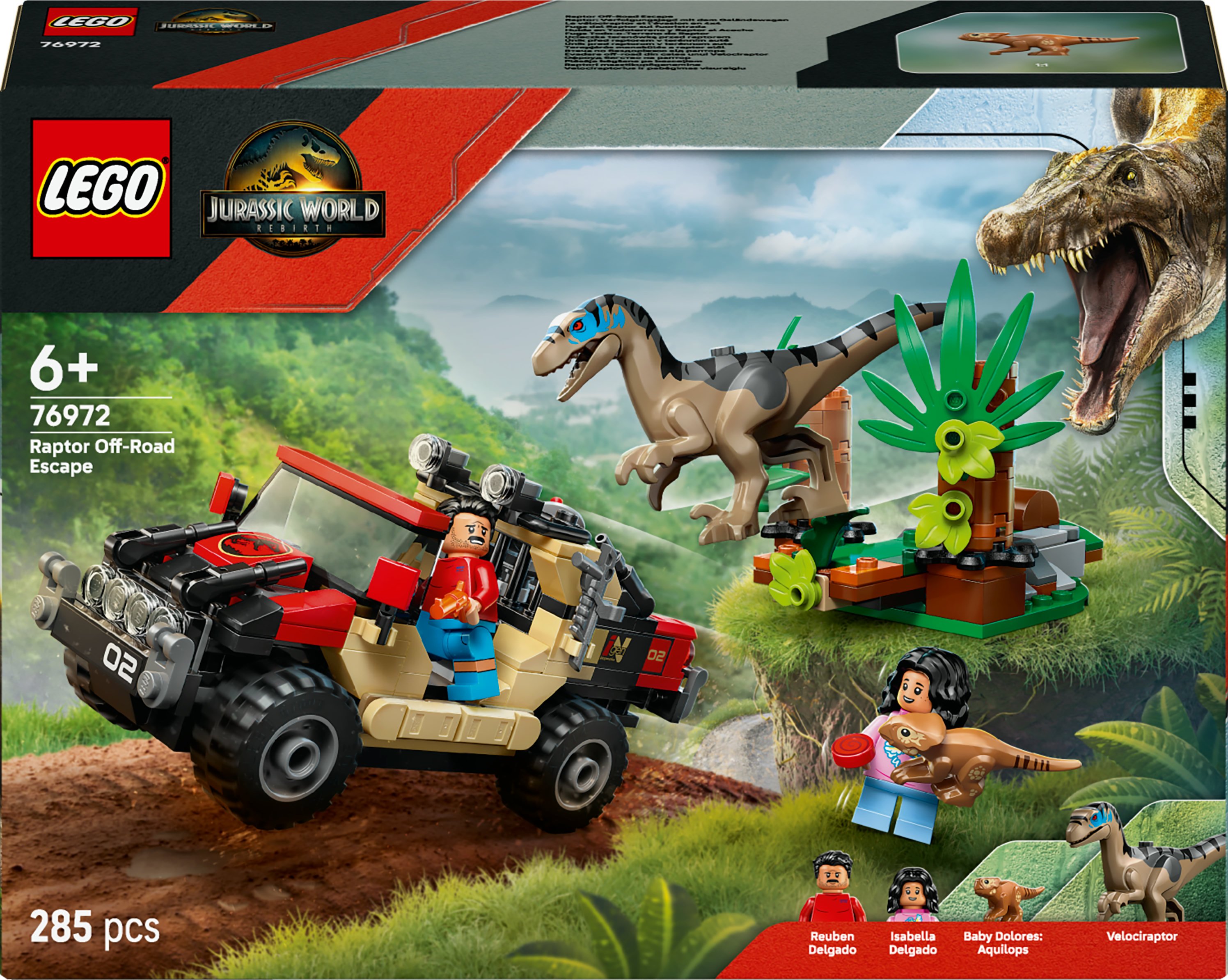 LEGO Jurassic World Fuga dal Raptor sul fuoristrada