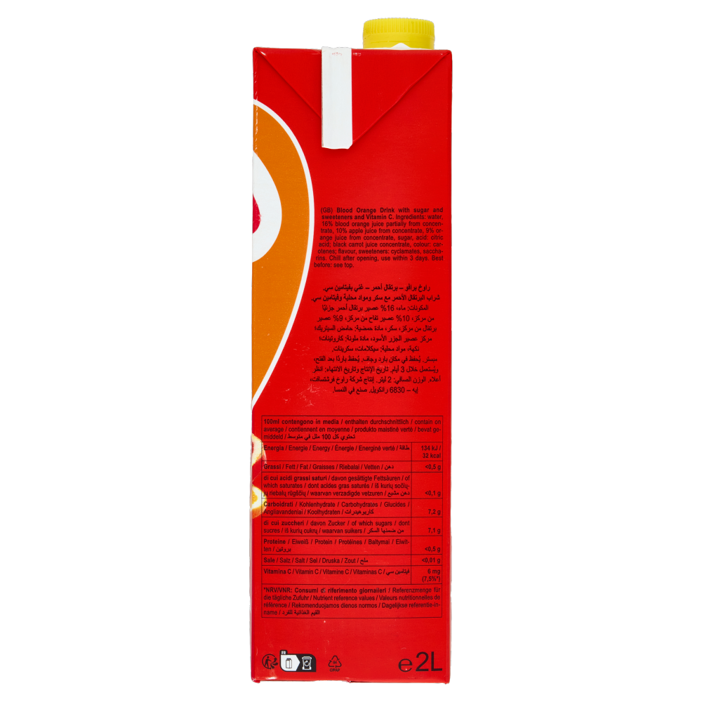 Rauch bravo Arancia Rossa 2 L