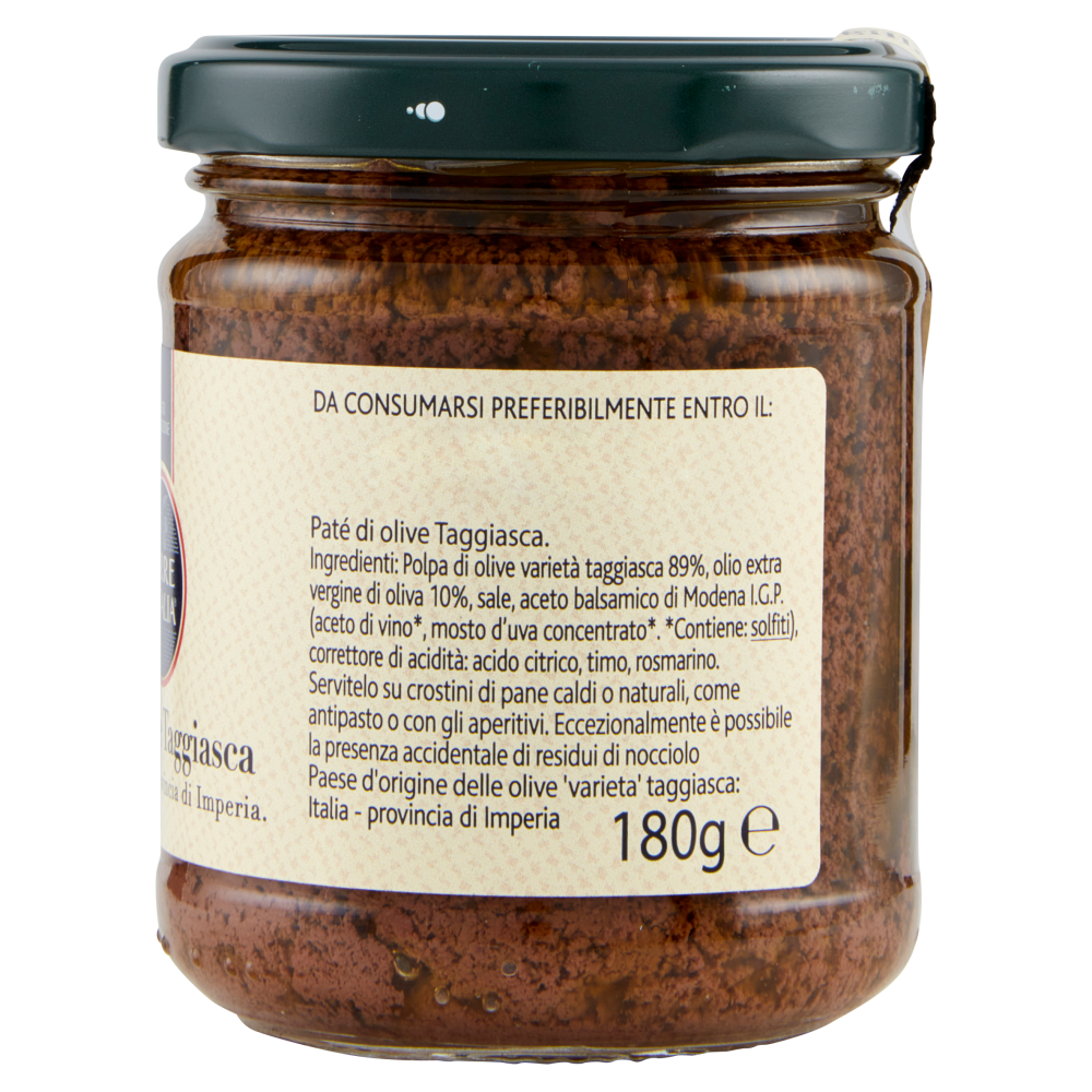 Terre d'Italia Pat&eacute; di olive Taggiasca 180 g