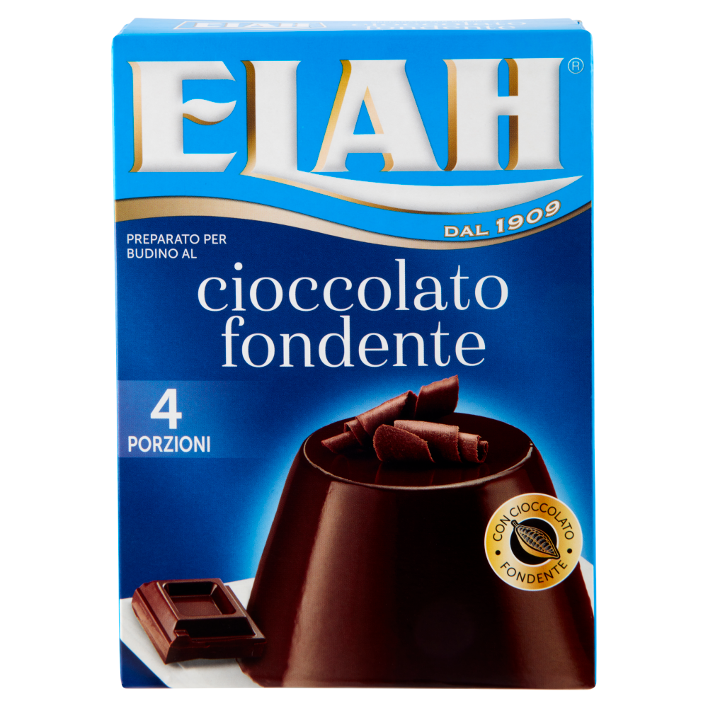 Elah Preparato per Budino al cioccolato fondente 90 g