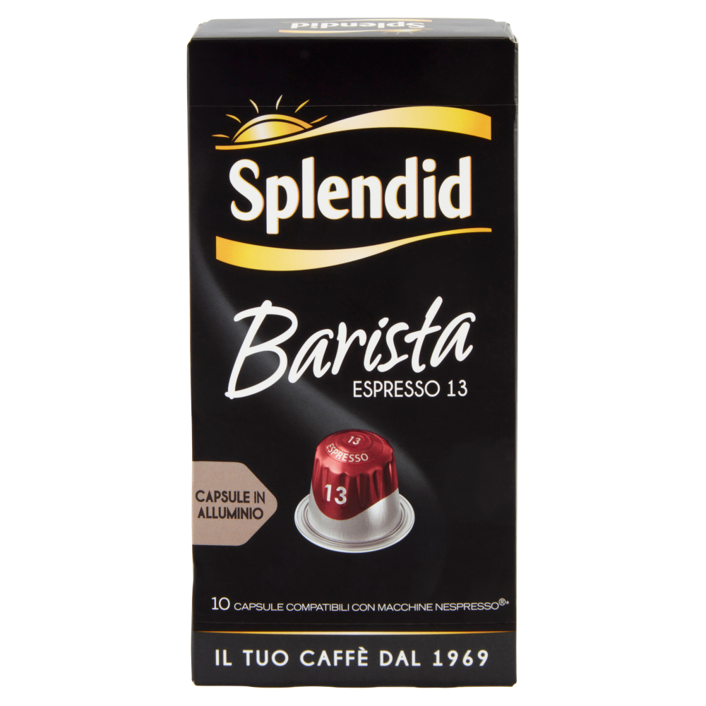 Splendid Barista 13- 10 Capsule Caff&egrave; Compatibili con Macchine Nespresso*&reg; Original 52g