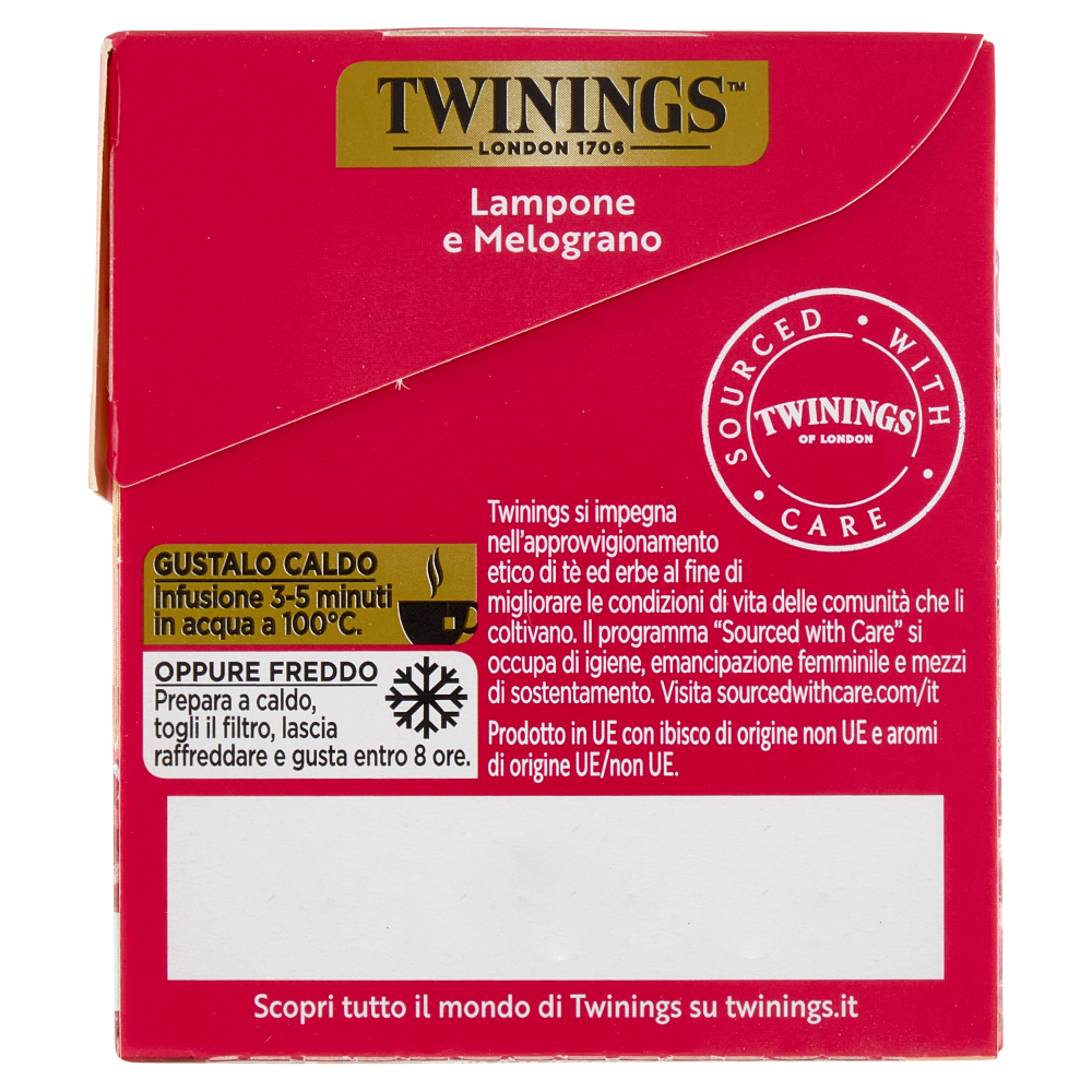 Twinings Lampone e Melograno Infuso Sensations 20 filtri 40 g