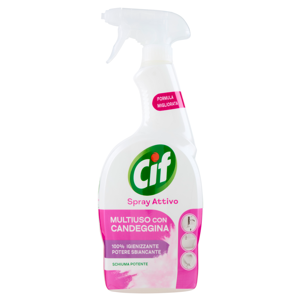 Cif Spray Attivo Multiuso con Candeggina 650 ml