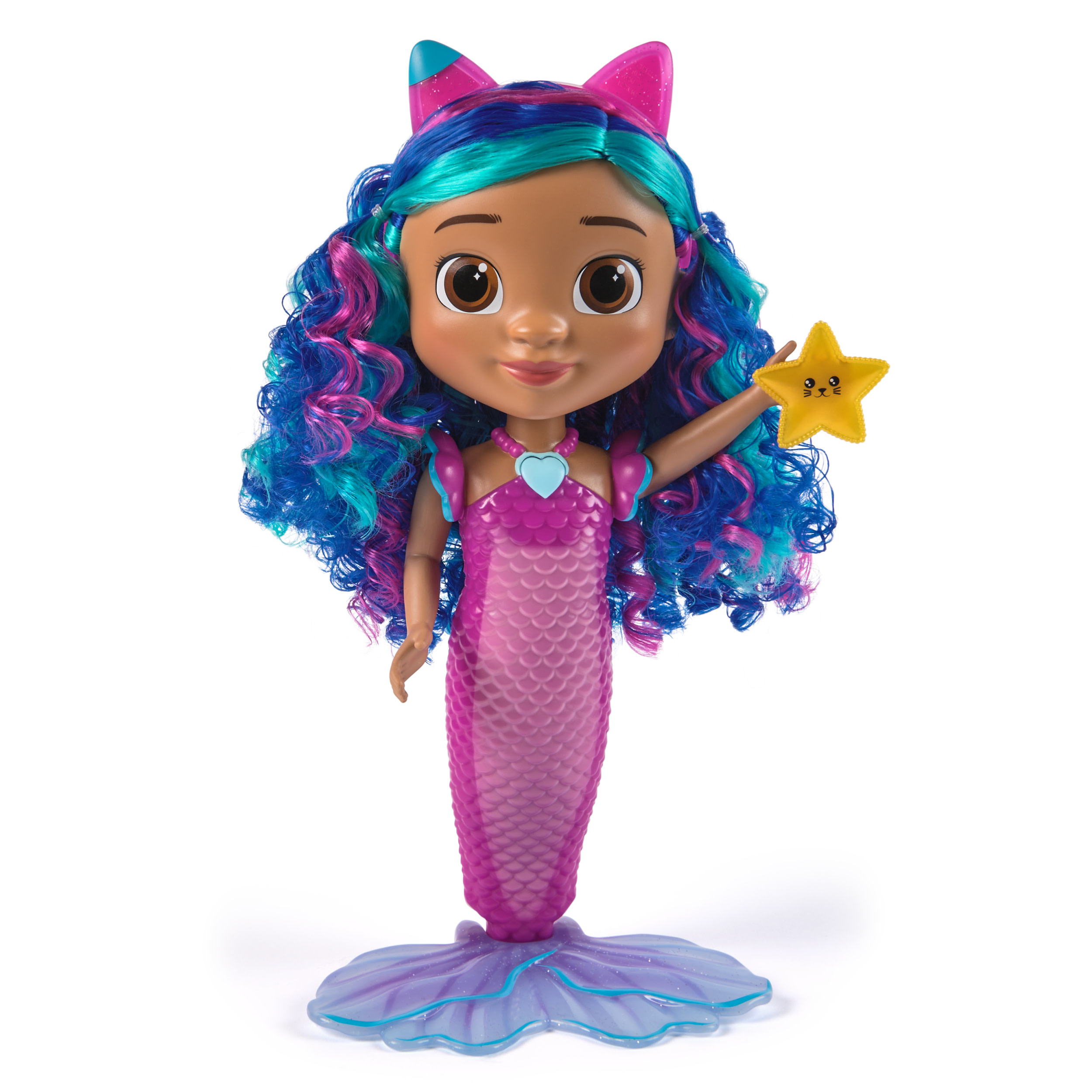 Gabby's Dollhouse : The Movie – Sirena Gabby che canta e si illumina, Bambola Sirena Impermeabile con Luci e Suoni | Giocattolo per Bambine e Bambini dai 3 anni in su