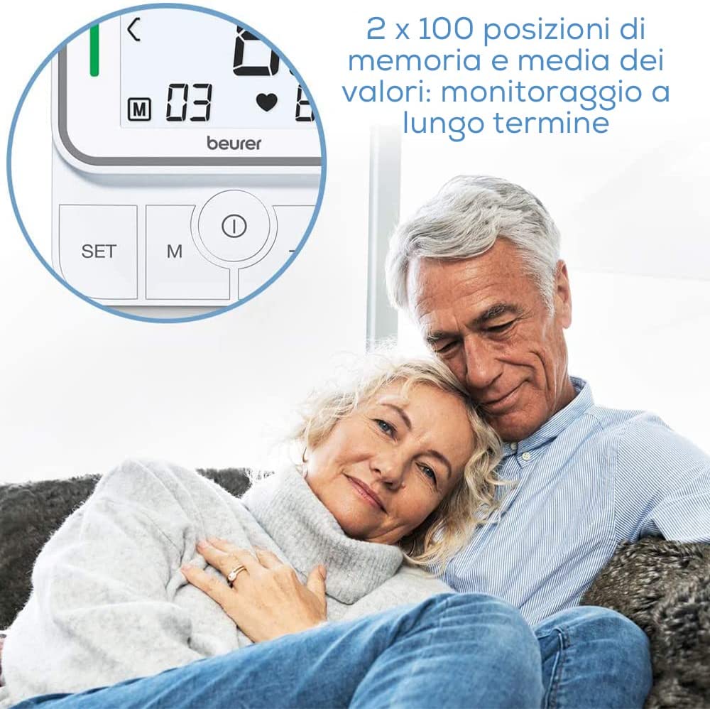 Beurer BM 51 EasyClip Misuratore di Pressione da Braccio Applicabile con una Sola Mossa