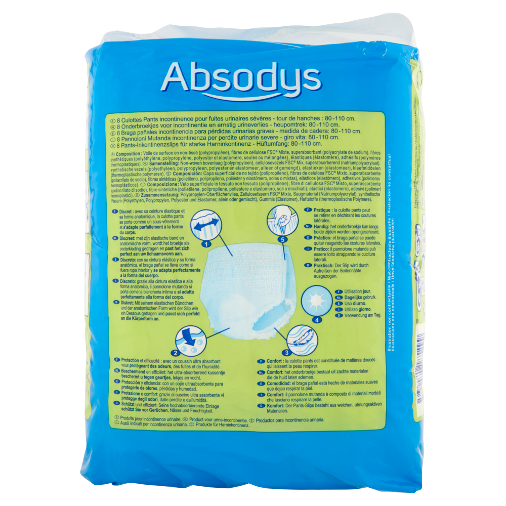 Carrefour Pants Day Absodys Medium 42-54 80-110 cm 8 pz