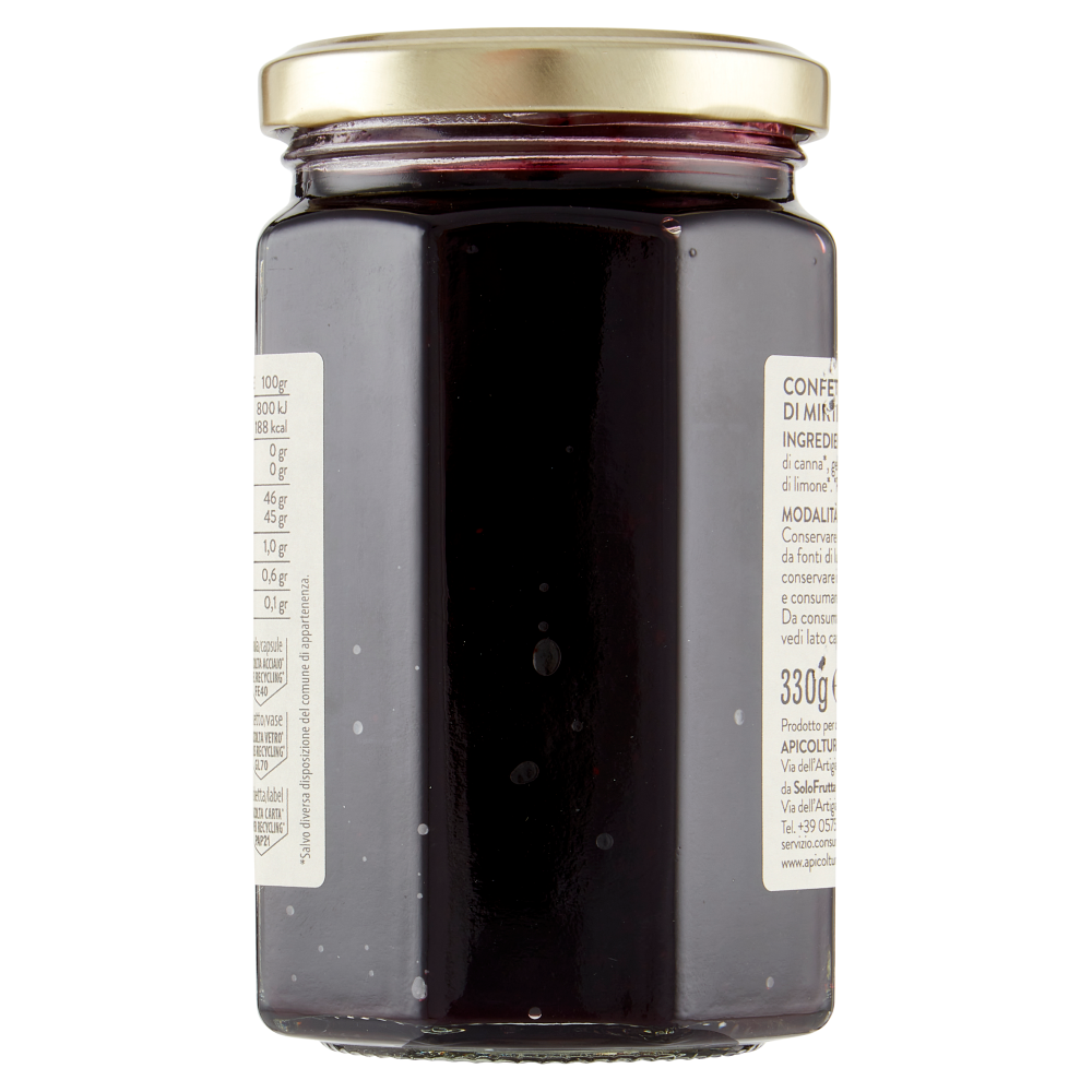 Apicoltura Casentinese Confettura Extra Bio Mirtilli 330 g
