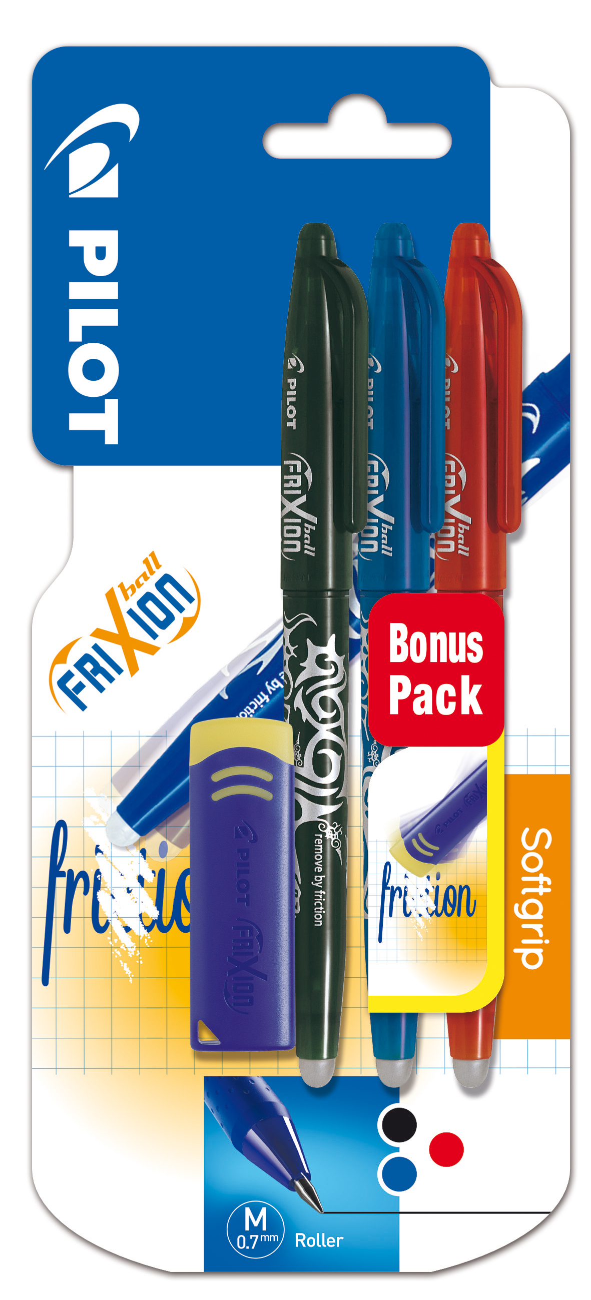 Pilot Penne A Sfera Frixion Ball Cancellabili Nero Rosso Blu Con Remover Per Cancellare