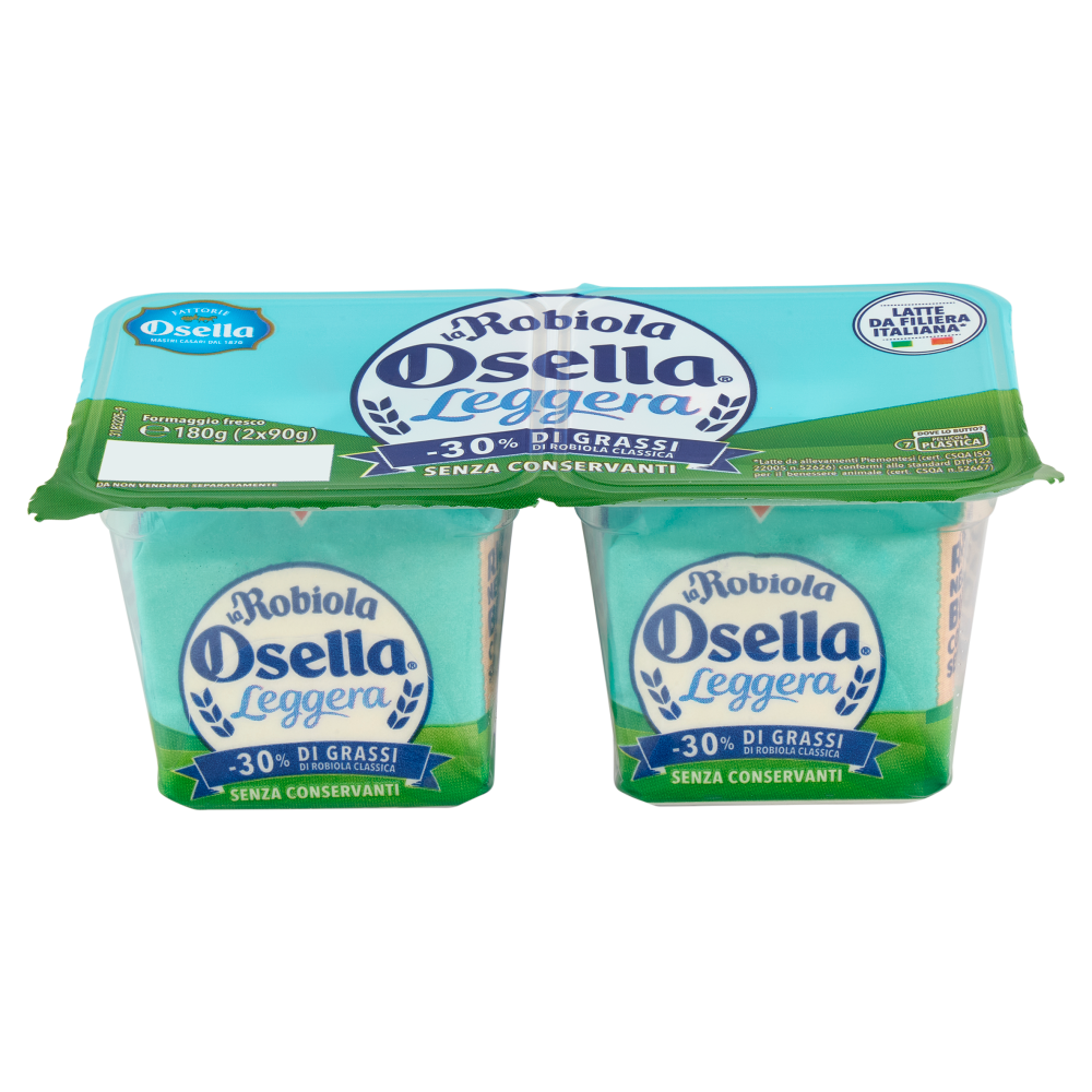 Fattorie Osella Robiola Leggera formaggio fresco 2 x 90 g