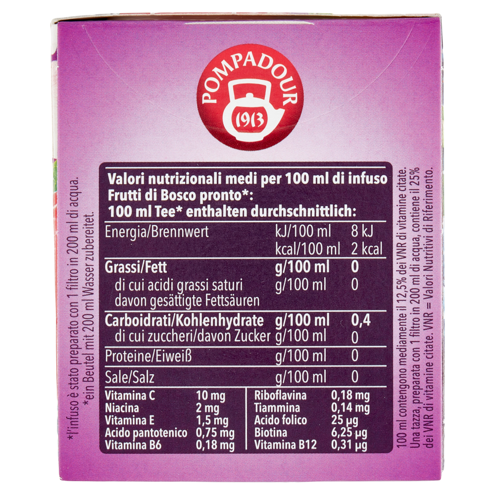 Pompadour Infuso Frutti di Bosco e Vitamine bustine 20 x 3 g