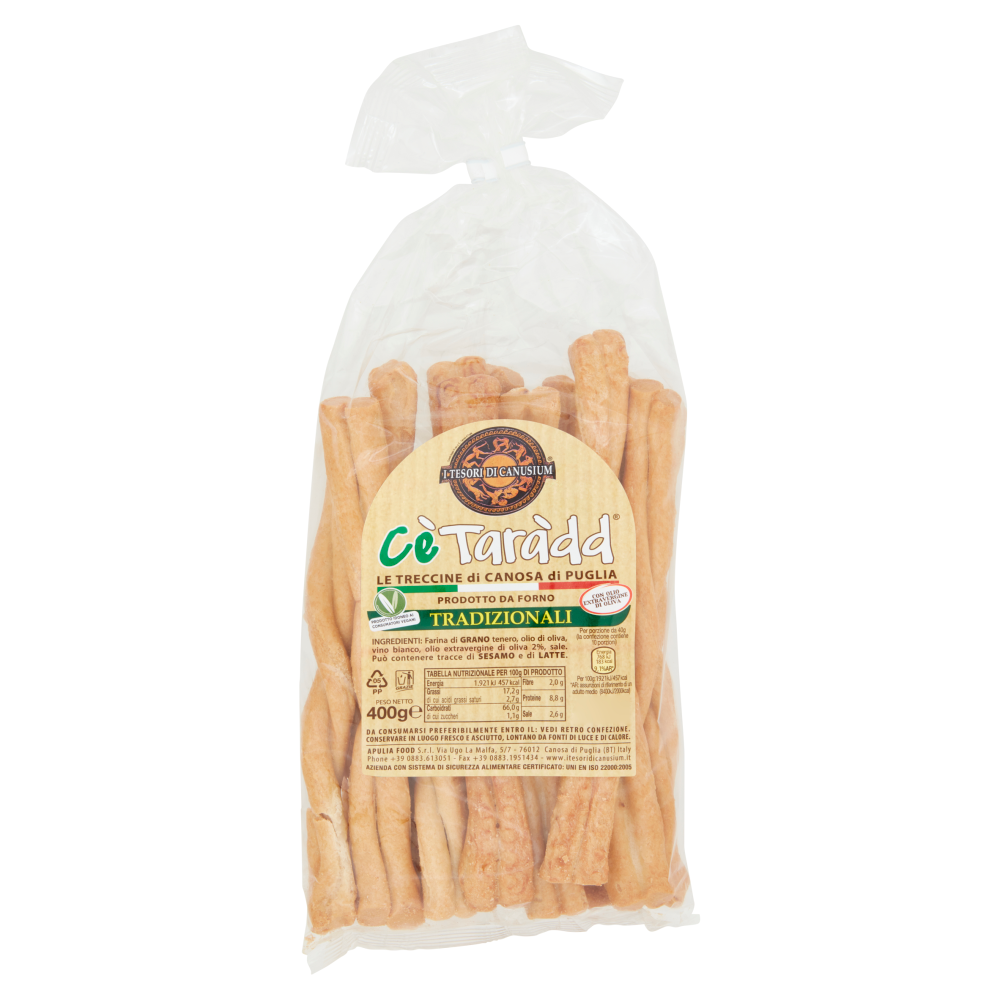 Cè Taràdd le Treccine di Canosa di Puglia Tradizionali 400 g