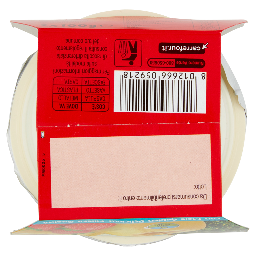 Carrefour il Mercato mousse Mela e Fragola 2 x 100 g