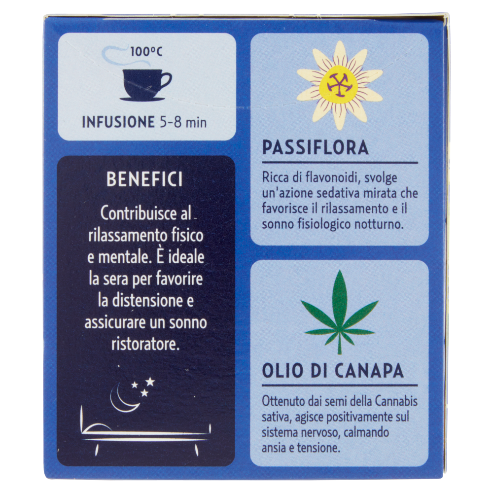 Pompadour Le Tisane Buona Notte con Passiflora e Canapa* 18 x 2,2 g
