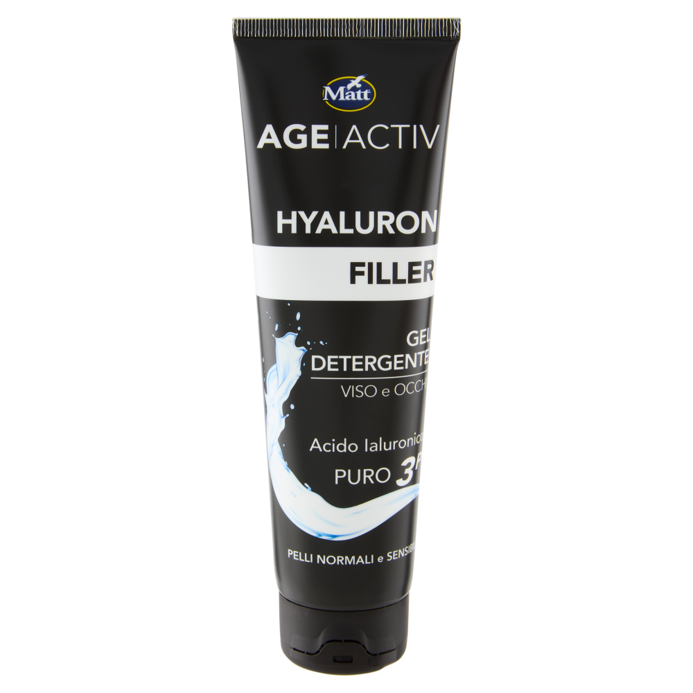 Matt Age Activ Hyaluron Filler Gel Detergente Viso e Occhi Acido Ialuronico Puro 3P 150 ml